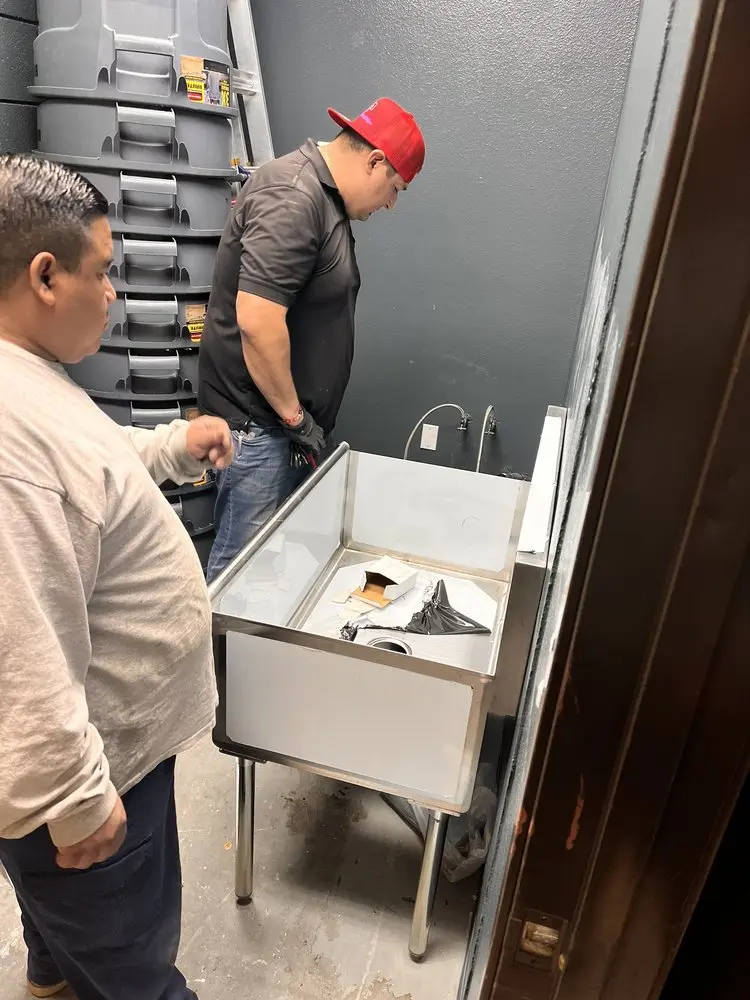 Commercial plumbing and sink installation in Bayside Lakes Commercial Center